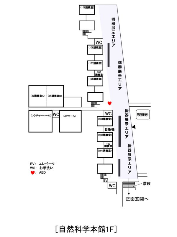 フロアマップ_自然科学本館１F